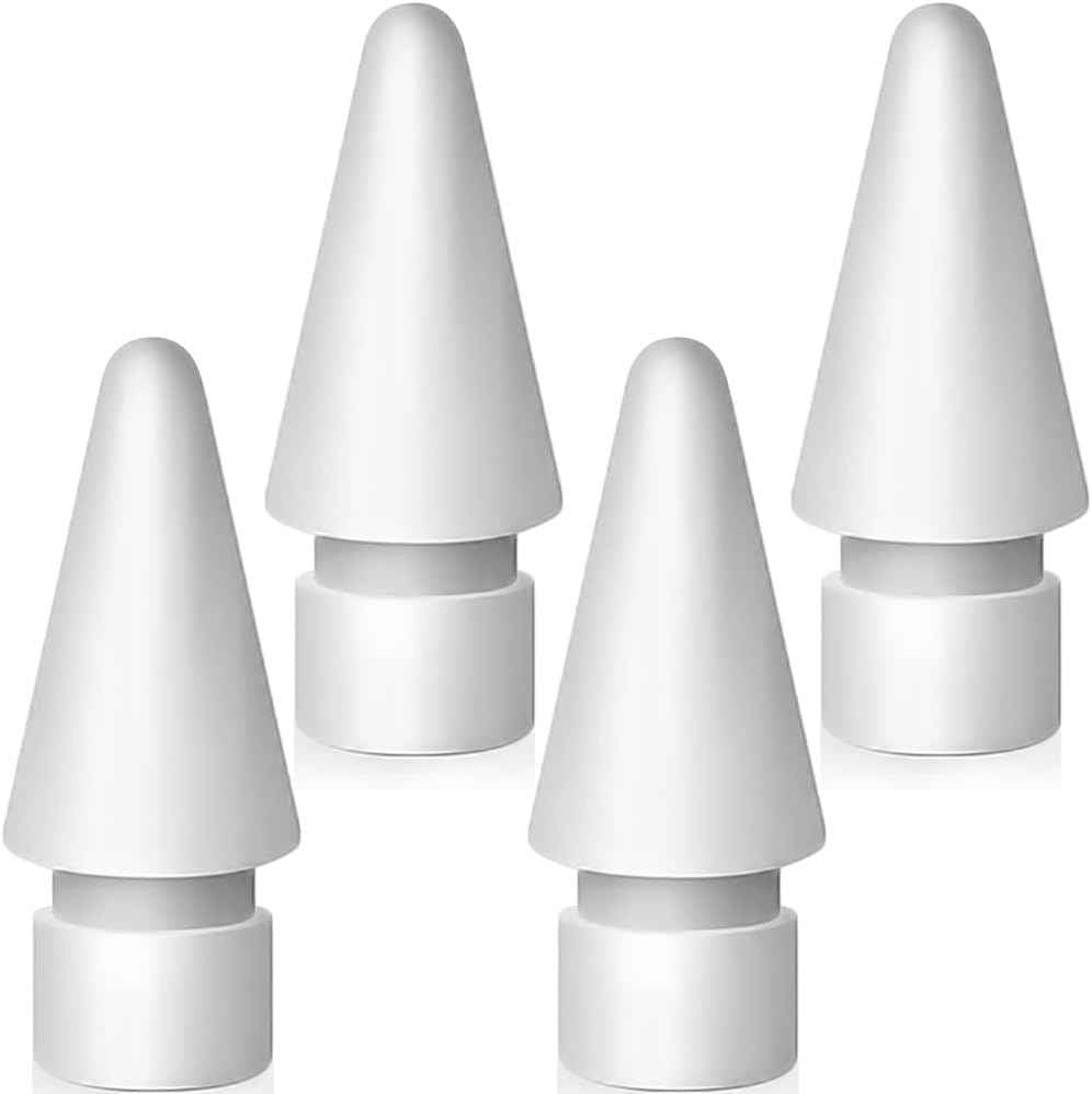 Replacement Tips for Apple Pencil 2nd Generation/ 1st Generation Tips, iPencil Nibs Accessories for iPad Pro Pencil 2/1 Gen(4 Pack)