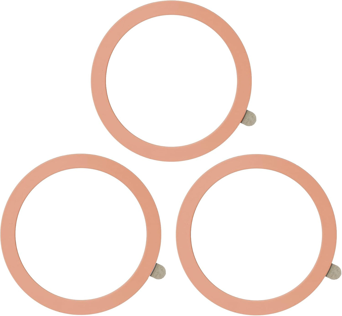 TENOC Universal Metal Ring Sticker for Magnetic Charger Compatible with iPhone/Samsung/Android All Cellphones, Magnetic Mount/Phone Holder Conversion Accessories, 3Pcs, Black