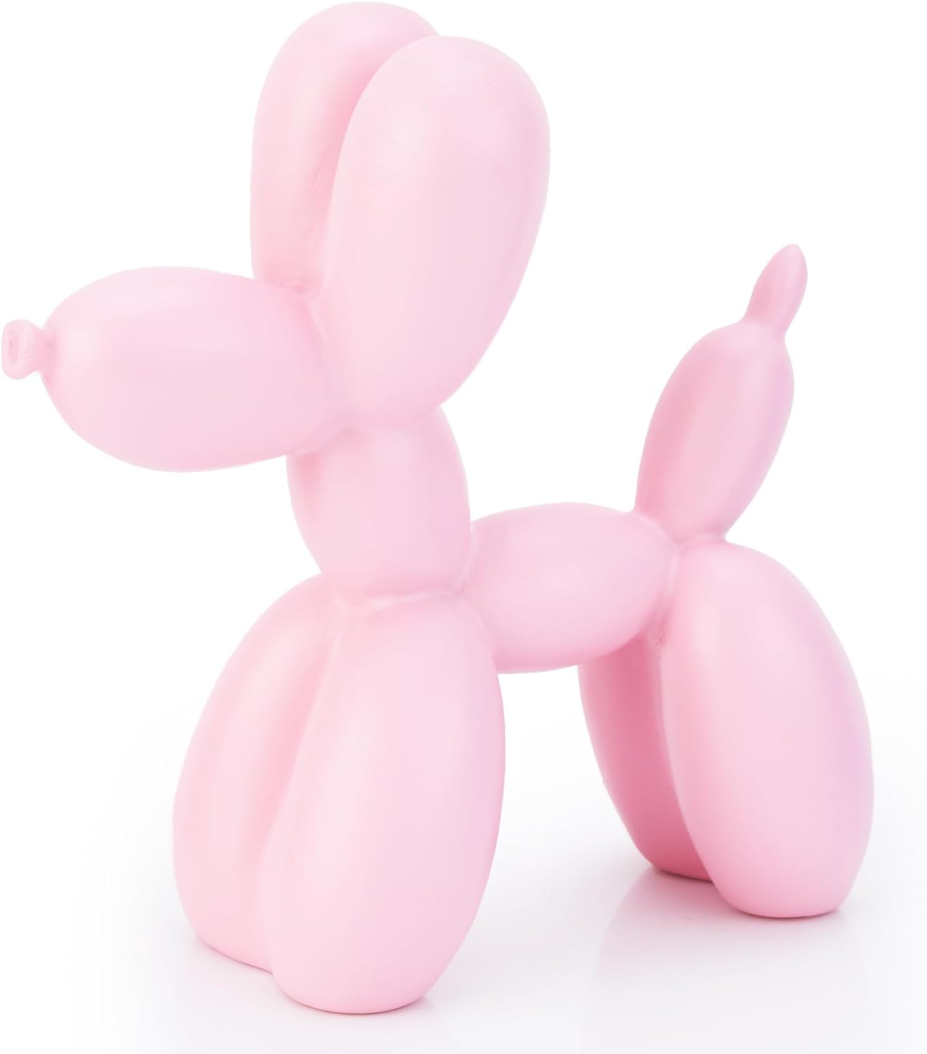 Red Balloon Dog Statue Decor, 4 inch Small Knick Knacks Balloon Dog Animal for Desk Shelf Décor