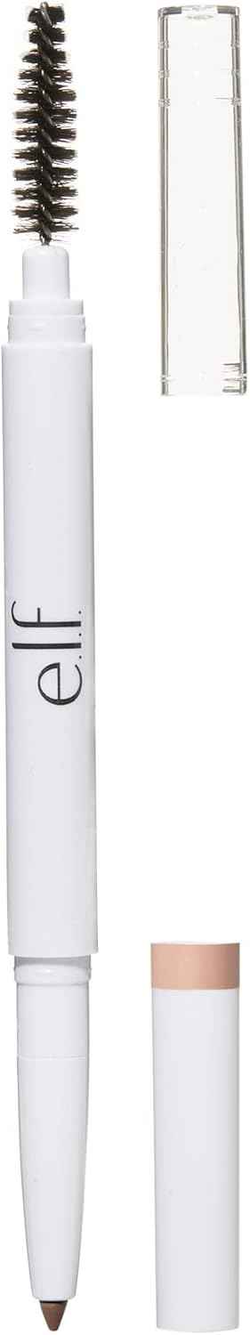 e.l.f. Instant Lift Brow Pencil, Dual-Sided, Precise, Fine Tip, Shapes, Defines, Fills Brows, Contours, Combs, Tames, Taupe, 0.006 Oz
