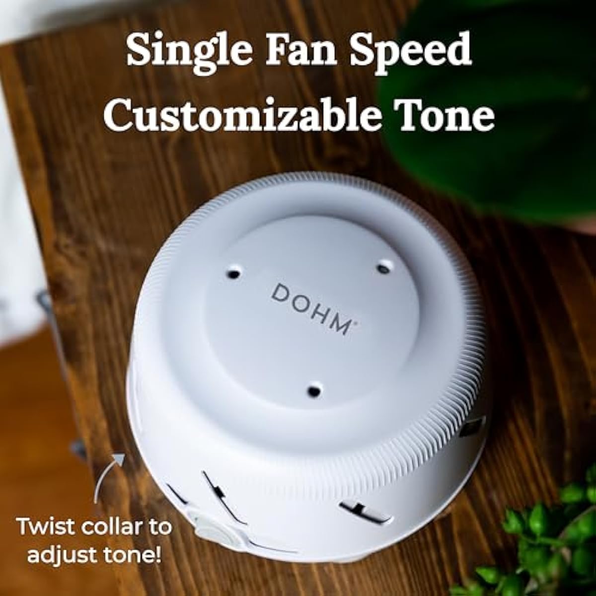 Yogasleep Dohm Uno White Noise Sound Machine, Real Fan Inside for Non-Looping White Noise, Sleep Aid, Office Privacy & Meditation for Adults & Baby, Registry Gift (White)