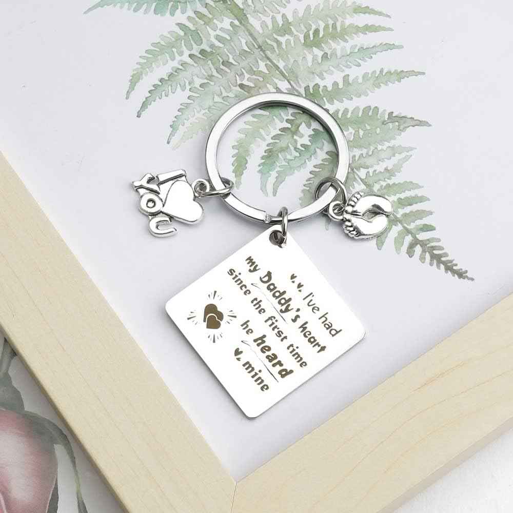 Daddy Gifts,Father's Day Gifts,Daddy to Be Gifts Presents Keychain Dad Birthday Valentines Christmas Gifts