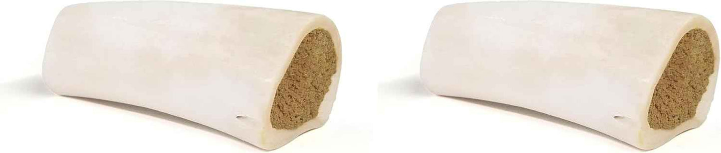 Cadet Stuffed Shin Bone, Long-Lasting Dog Chew Bones for Aggressive Chewers, High Protein Filled Bone Dental Chew for Dogs, Peanut Butter Flavor Filling, 5-6" for Large Dogs