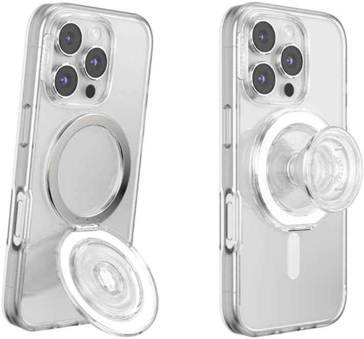 PopSockets Phone Grip with Expanding Kickstand, Adhesive Grip, Cute PopSockets - Blanc Fresh