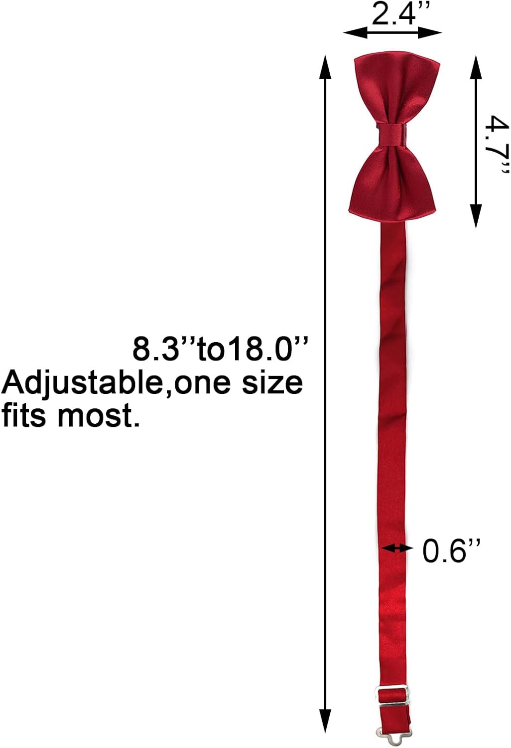 Medsuo Adjustable Bowtie, Men BowtiePre-Tied Bow Tie for Parties