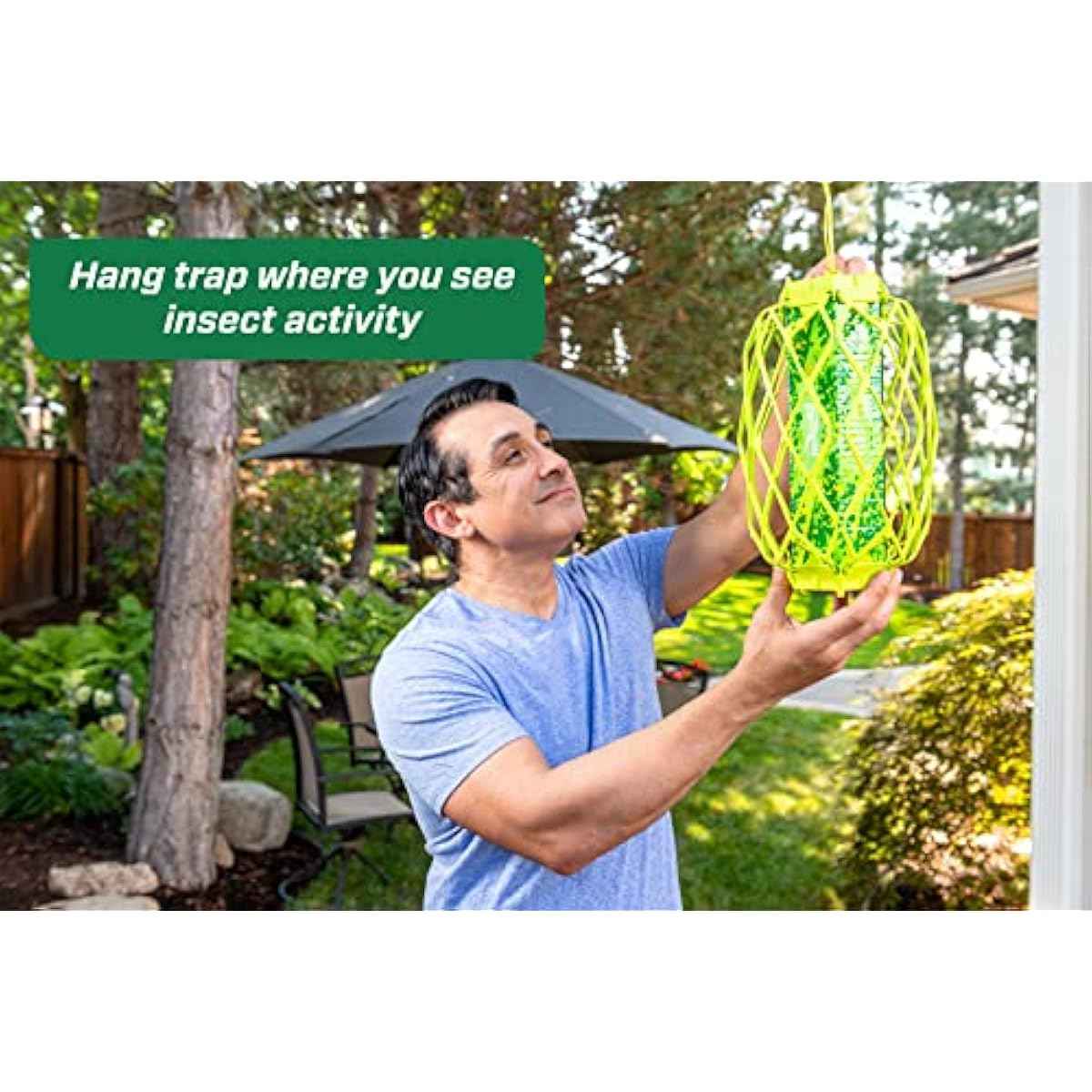 RESCUE! VisiLure® TrapStik for Wasps, Mud Daubers, Carpenter Bees – 2 Pack