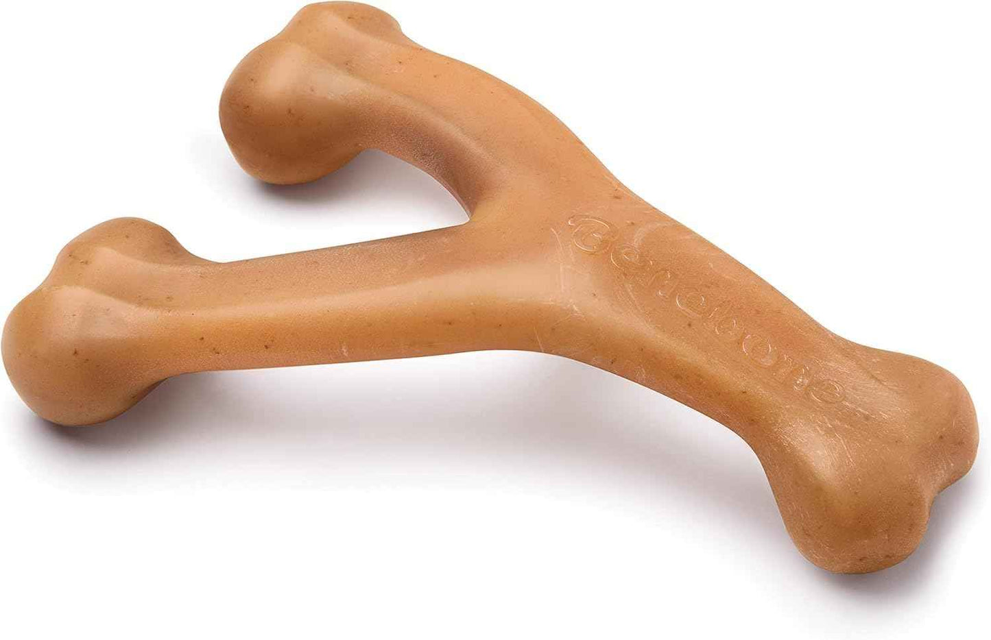 Benebone Wishbone Durable Dog Chew Toy for Aggressive Chewers, Real Bacon, Made in USA, Medium