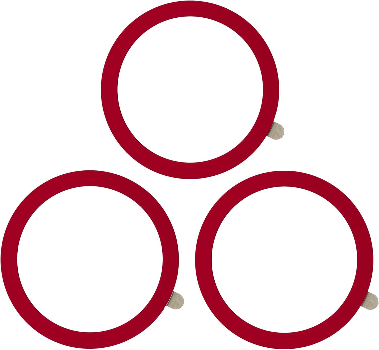 TENOC Universal Metal Ring Sticker for Magnetic Charger Compatible with iPhone/Samsung/Android All Cellphones, Magnetic Mount/Phone Holder Conversion Accessories, 3Pcs, Black