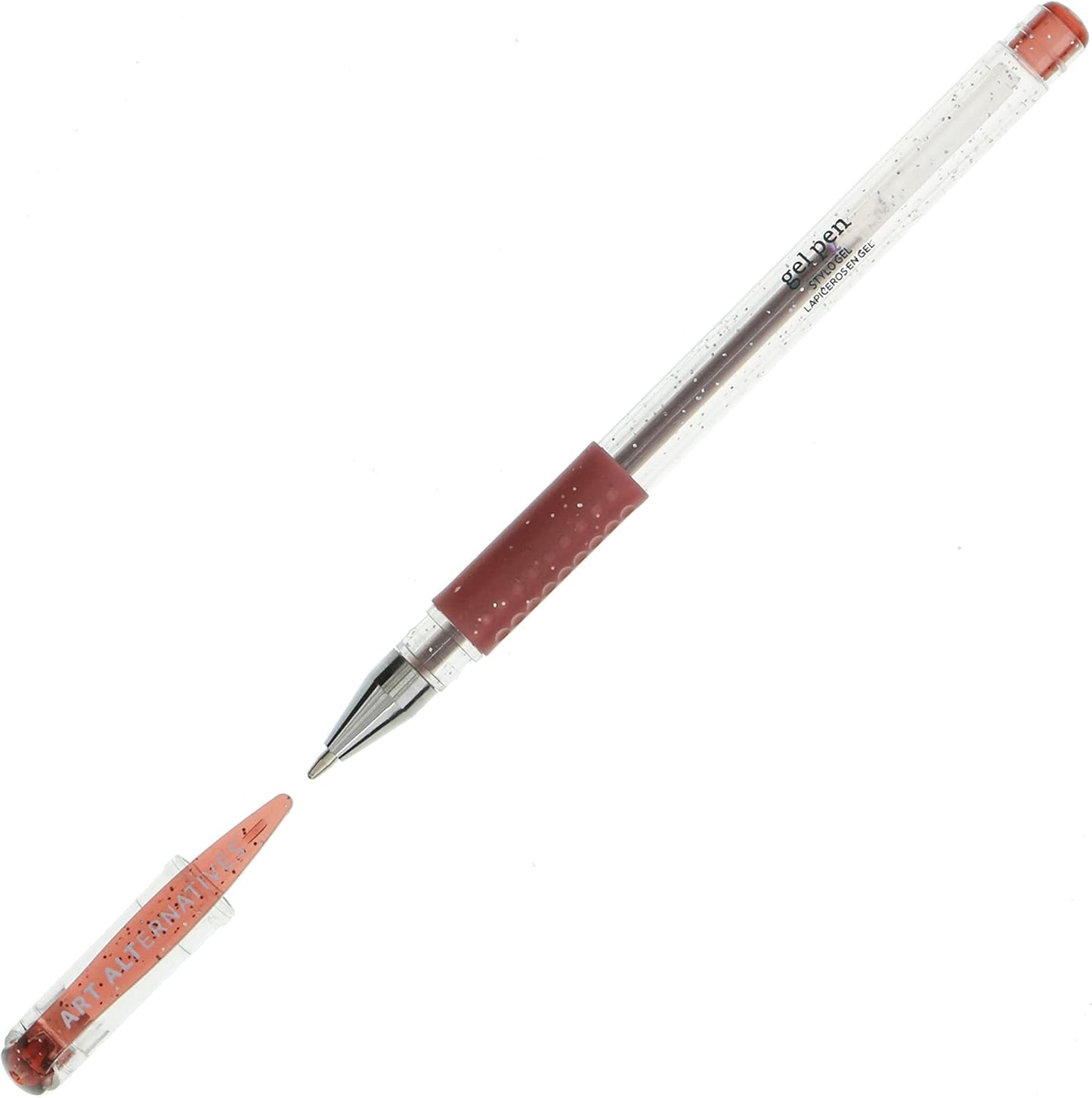 Art Alternatives Gel Pen, Metallic Pink - Ballpoint - Non-Smear + Quick Dry - Writing, Drawing, Coloring, Journal, Planner