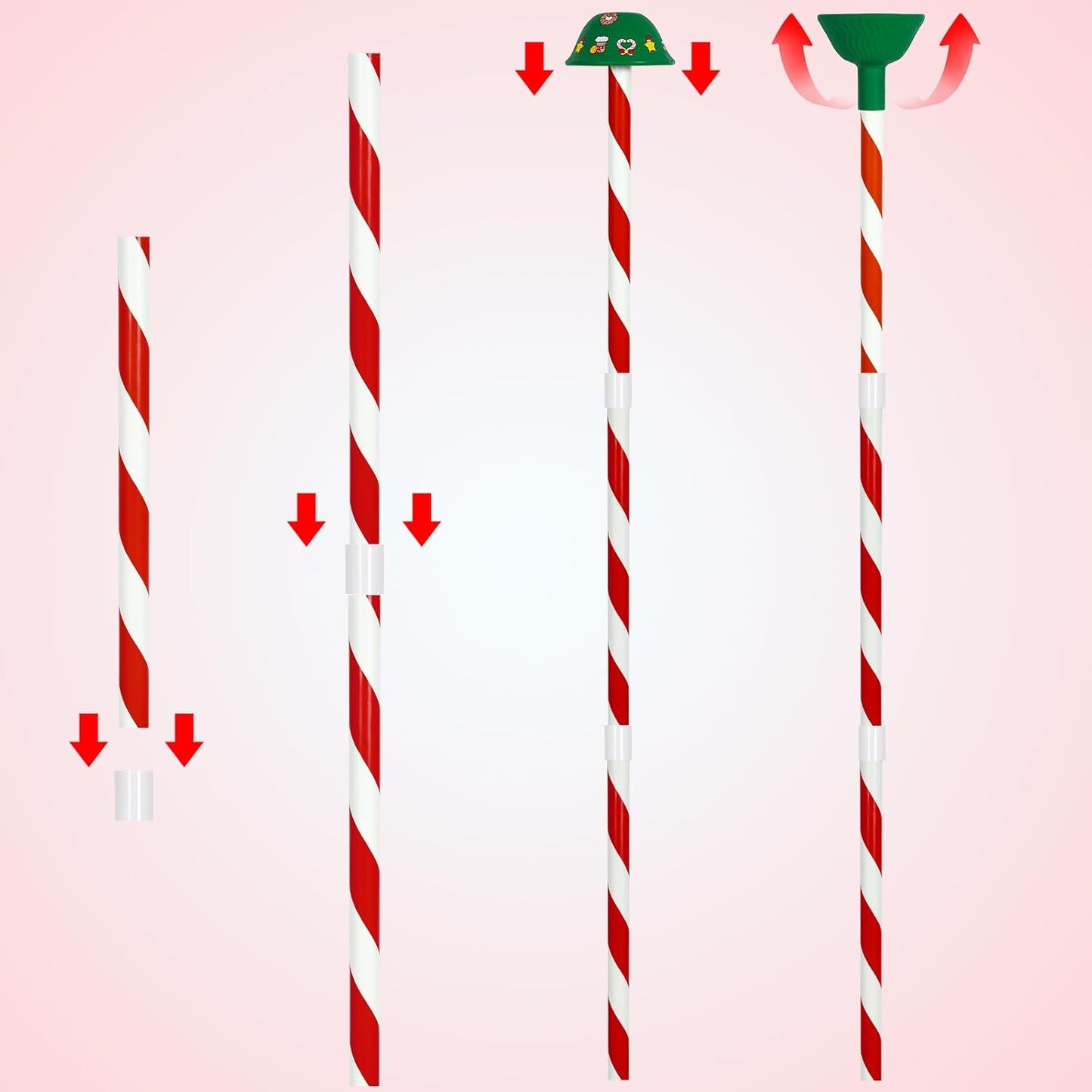 Christmas Tree Watering Funnel - Christmas Tree Watering System with Long Funnel Christmas Decorations (Green)