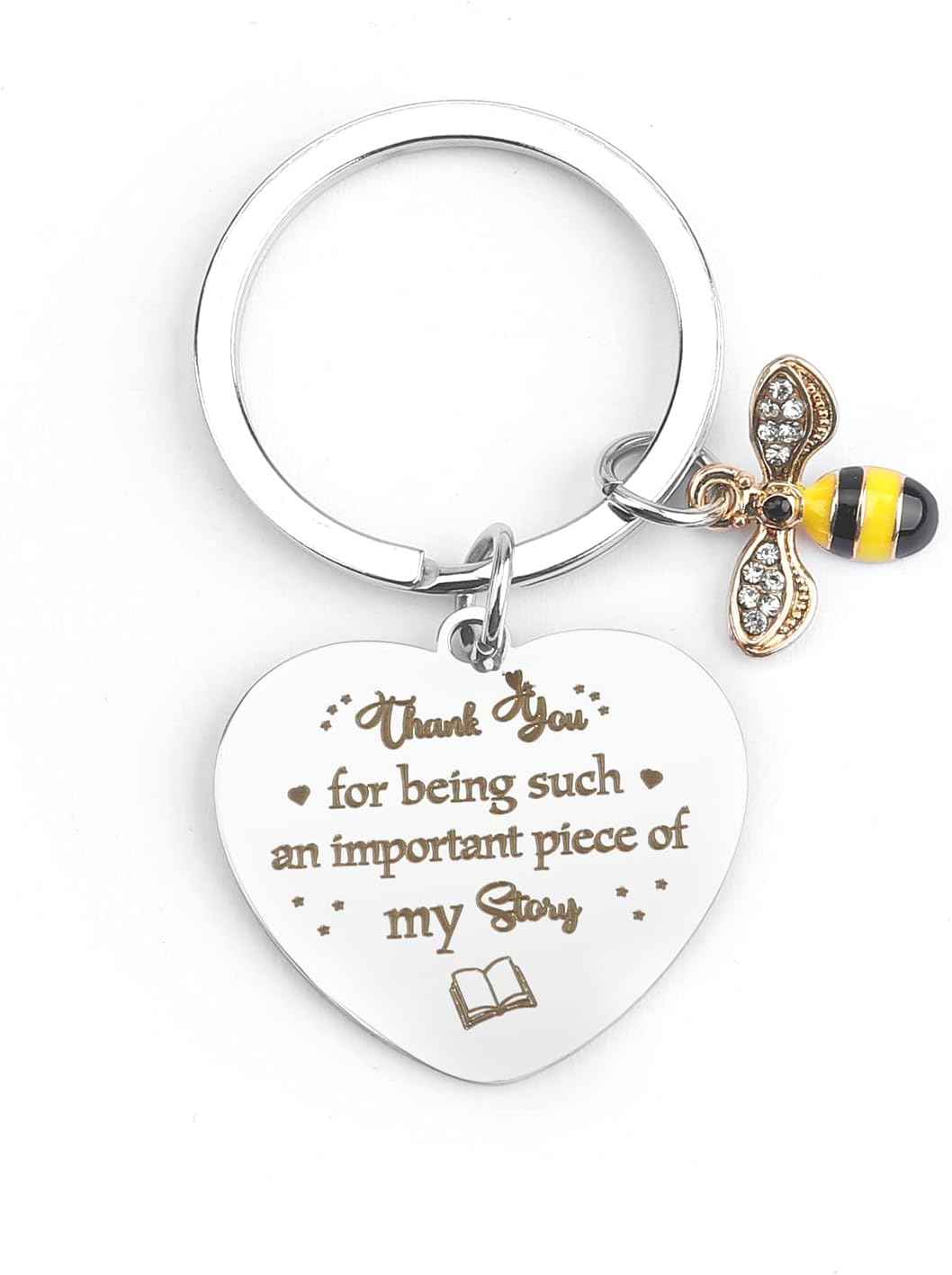 Gifts for Teacher - Christmas Thank You Birthday End of Year Teacher Appreciation Gifts Retirement Retired Graduation Cool Summer Valentines Day Teachers Gift for Women Men Ideas Keychain from Student