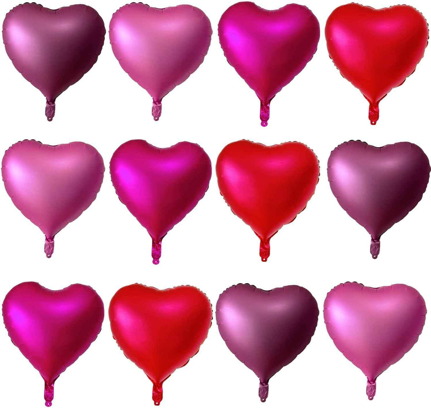 Gradient Pink Heart Shaped balloons Pack of 10,18 Inch Love Valentine Balloons Heart Romantic Balloons For Valentines Day Propose Marriage Wedding Bridal Shower Engagement Party Decorations