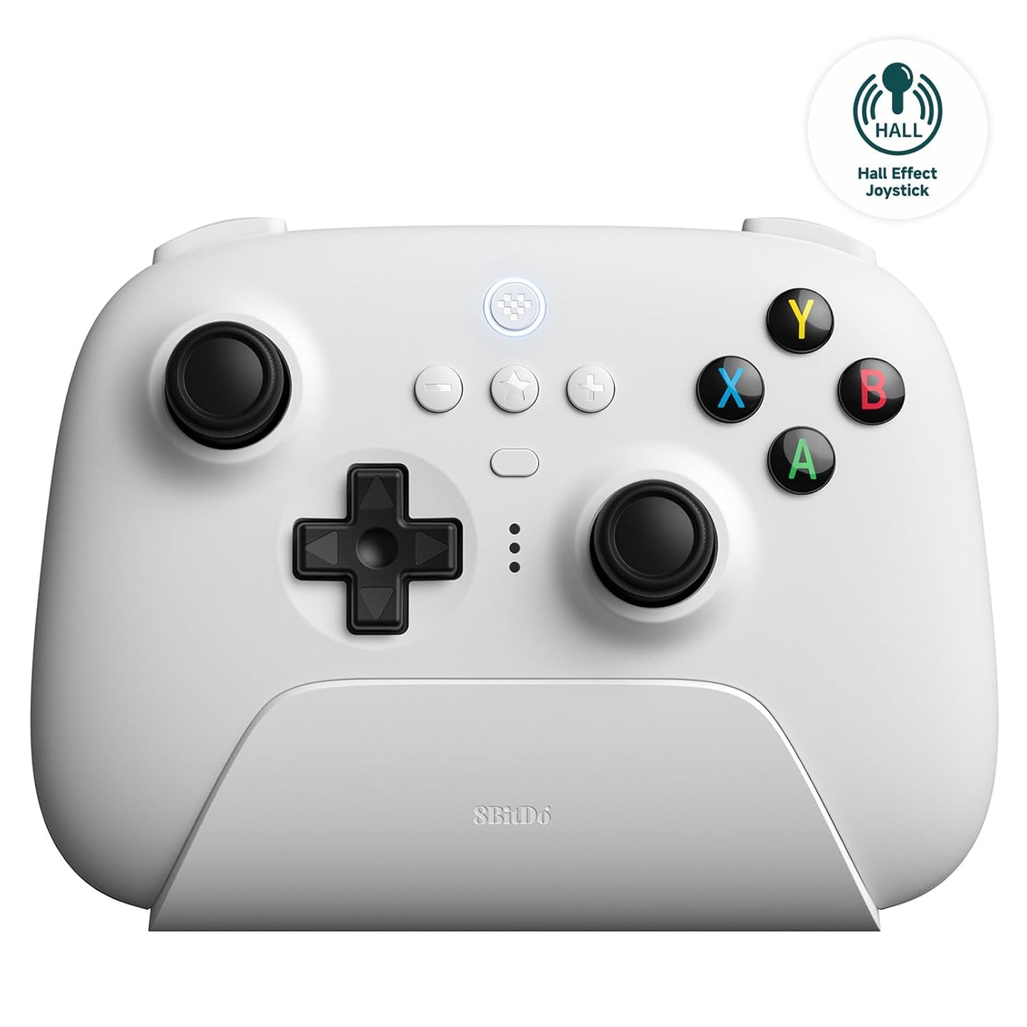 8BitDo Ultimate 2 Wireless Controller for Windows PC, Apple, Steam & Android, Gaming Controller with TMR Joysticks, Hall/Tactile Triggers, Motion Control, RGB Fire Ring, 1000Hz Polling Rate, Black