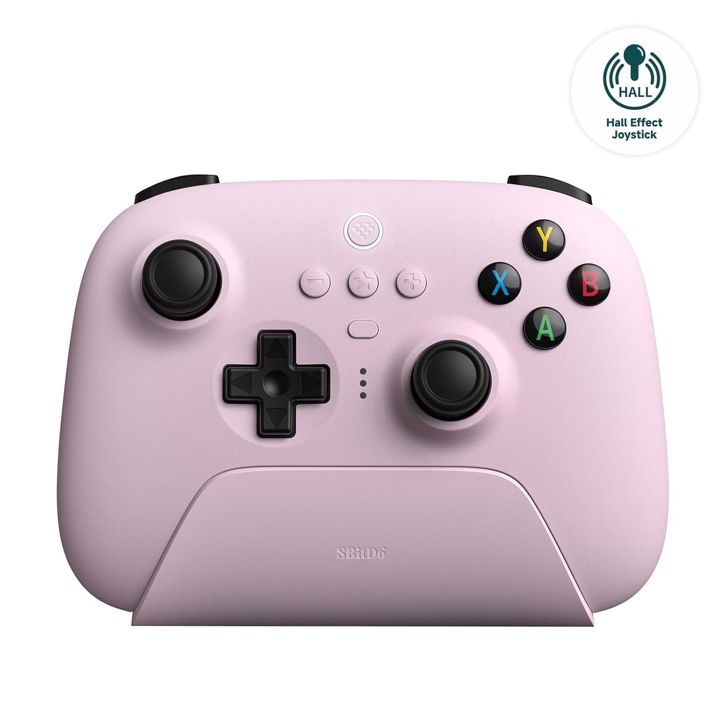 8BitDo Ultimate 2 Wireless Controller for Windows PC, Apple, Steam & Android, Gaming Controller with TMR Joysticks, Hall/Tactile Triggers, Motion Control, RGB Fire Ring, 1000Hz Polling Rate, Black