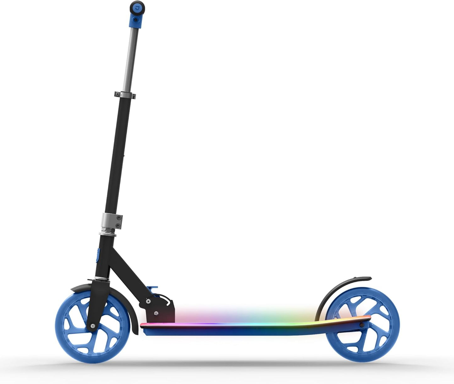 Jetson Kids 2-Wheel Light-Up Kick Scooter, LED Lights on Handlebar, Stem, Wheels & Deck, Adjustable Handlebar, Rear Brake, Easy-Folding Mechanism, Ages 5+