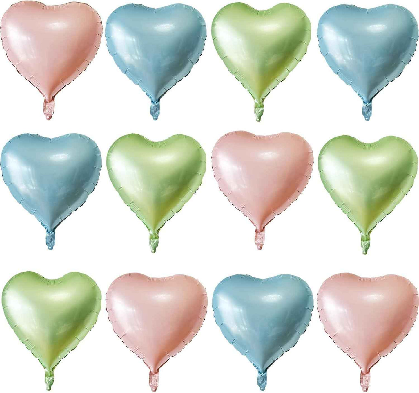Gradient Pink Heart Shaped balloons Pack of 10,18 Inch Love Valentine Balloons Heart Romantic Balloons For Valentines Day Propose Marriage Wedding Bridal Shower Engagement Party Decorations