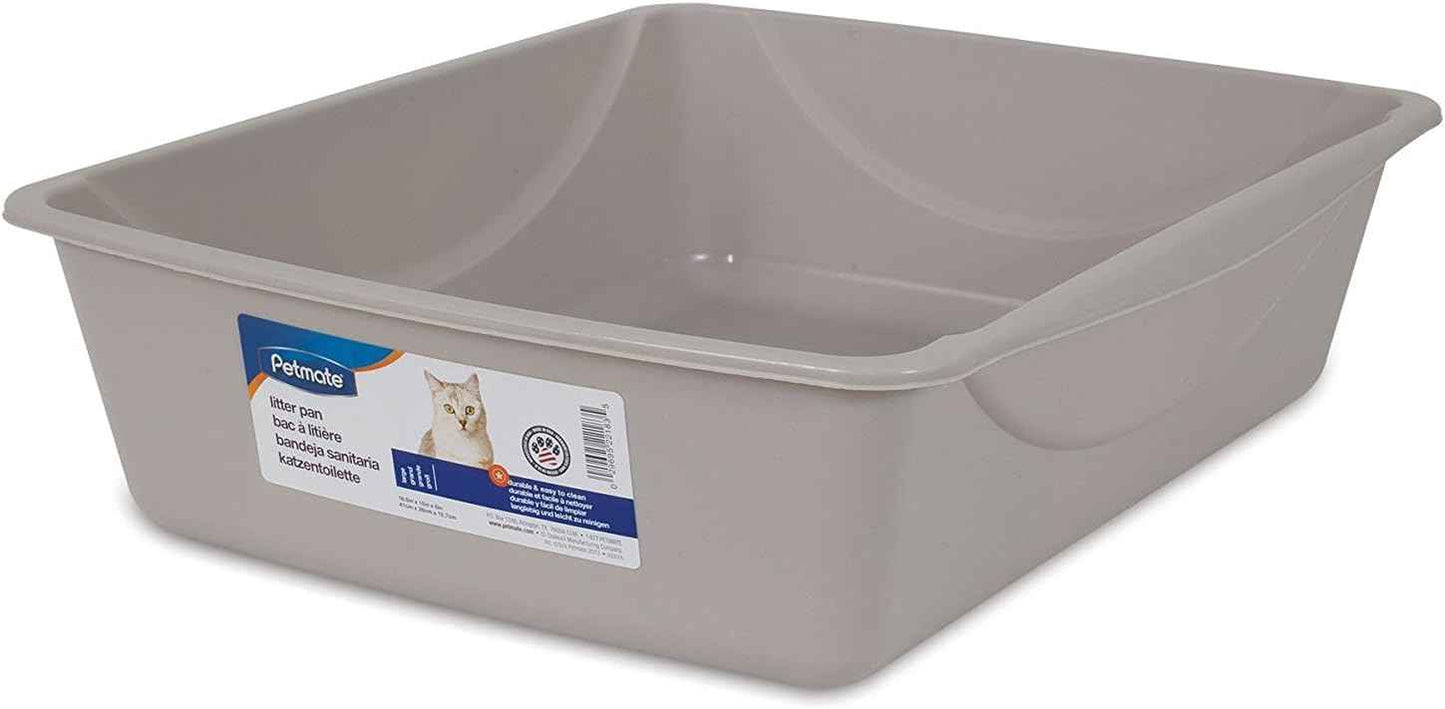 Petmate Litter Pan, Blue/Gray, Small, Made in USA