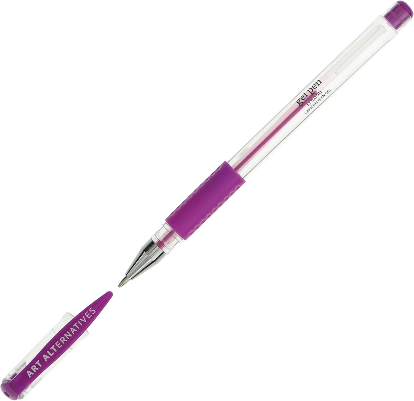 Art Alternatives Gel Pen, Metallic Pink - Ballpoint - Non-Smear + Quick Dry - Writing, Drawing, Coloring, Journal, Planner