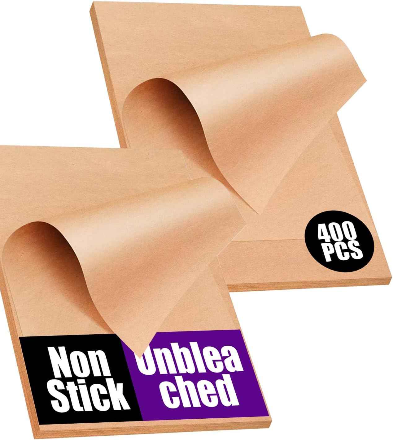 200 PCS Unbleached Parchment Paper Sheets for Baking 12x16 Inches, Non-Stick and Non-Toxic Pre-cut Parchment Sheets for Oven, Cooking, Grilling, Air Fryer and Steaming - Fit for Half Sheet Pans