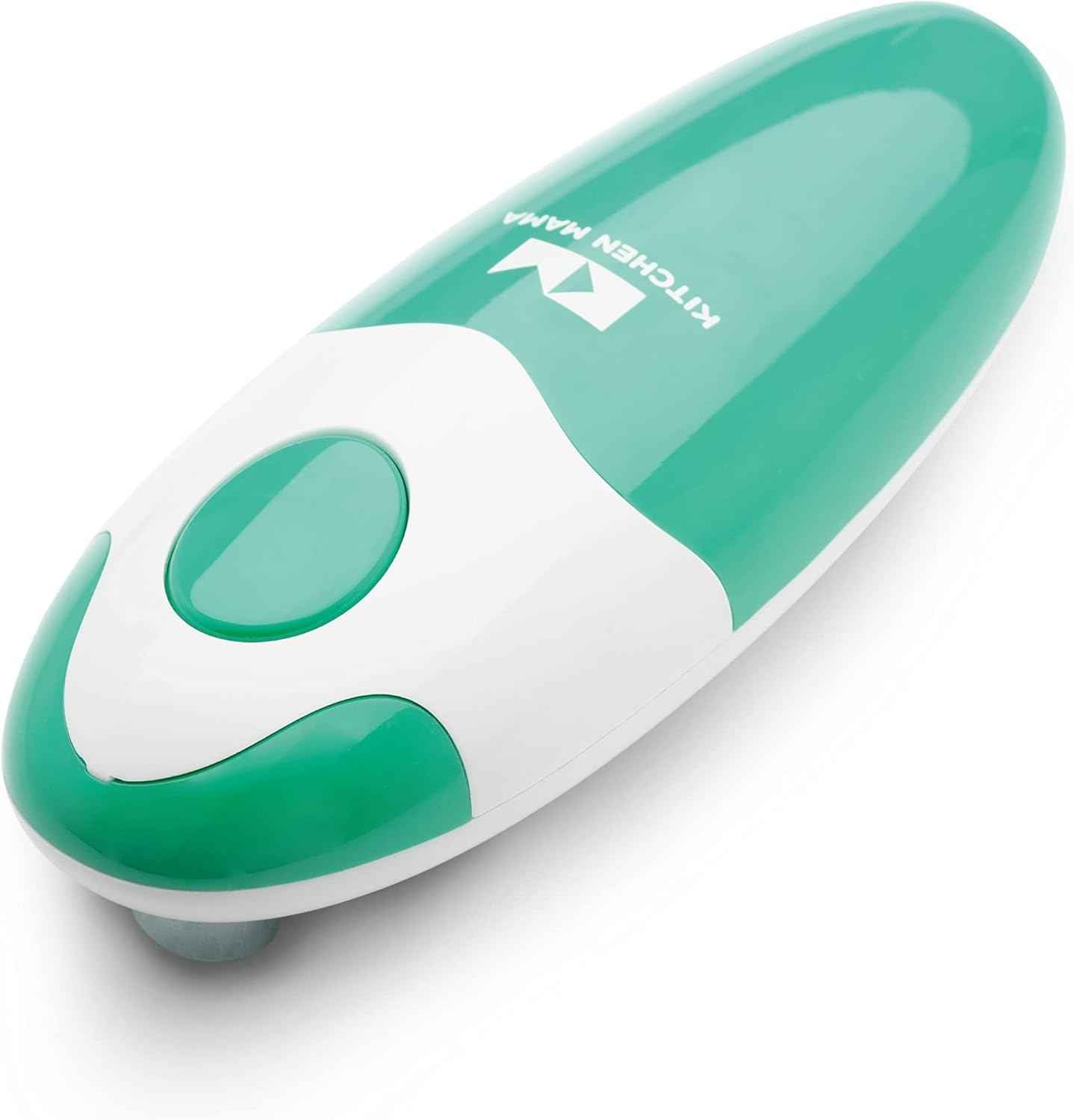 Kitchen Mama Auto Electric Can Opener: Open Your Cans with A Simple Press of Button - Automatic, Hands Free, Smooth Edge, Battery Operated, YES YOU CAN (Red)