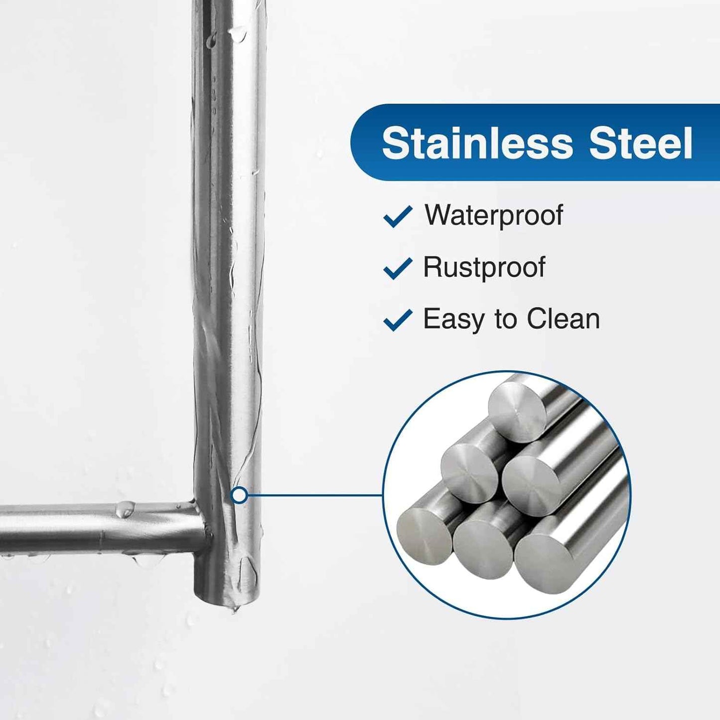 Paper Towel Holder - Self-Adhesive or Drilling, Brushed Nickel, Wall Mounted, SUS304 Stainless Steel Kitchen Roll Dispenser Under Cabinet