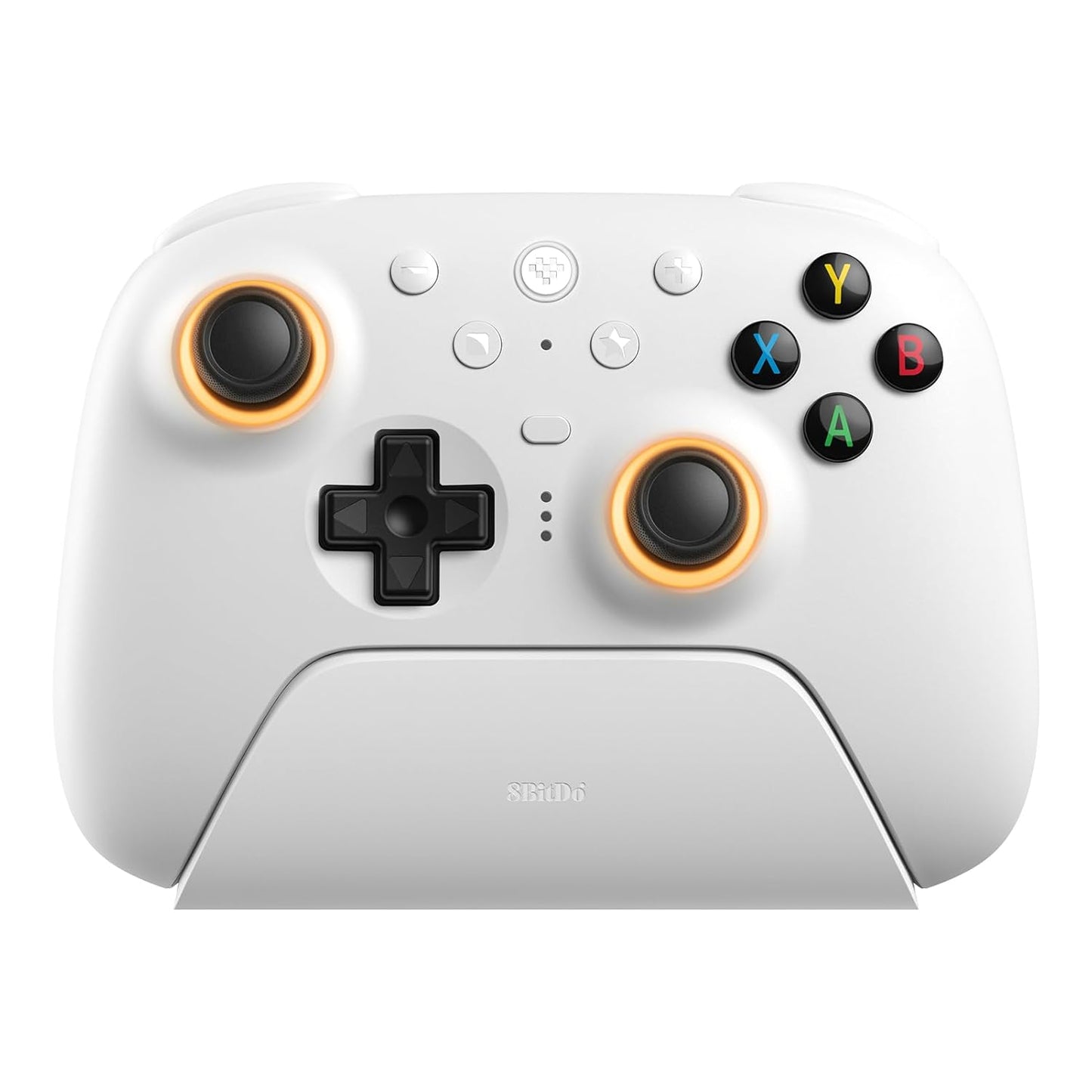 8BitDo Ultimate 2 Wireless Controller for Windows PC, Apple, Steam & Android, Gaming Controller with TMR Joysticks, Hall/Tactile Triggers, Motion Control, RGB Fire Ring, 1000Hz Polling Rate, Black