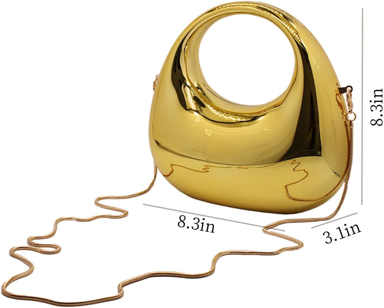 Acrylic Handbags for Women Cute Acrylic Clutch Small Unique Purse Trendy Metal Evening Bag for Party Cocktail