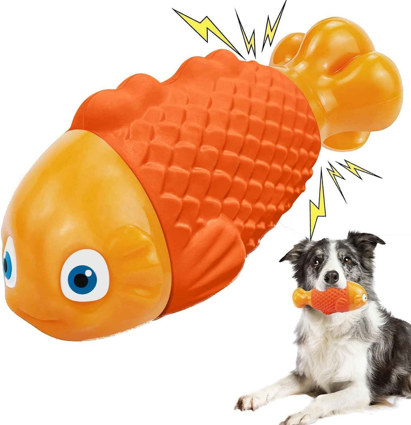 WinTour Tough Dog Toys for Aggressive Chewers, Indestructible Dog Chewers for Medium & Large Breeds, Squeaky Durable Chew Toys to Keep Them Busy, Reduce Boredom, Teeth Cleaning, Bacon Flavor