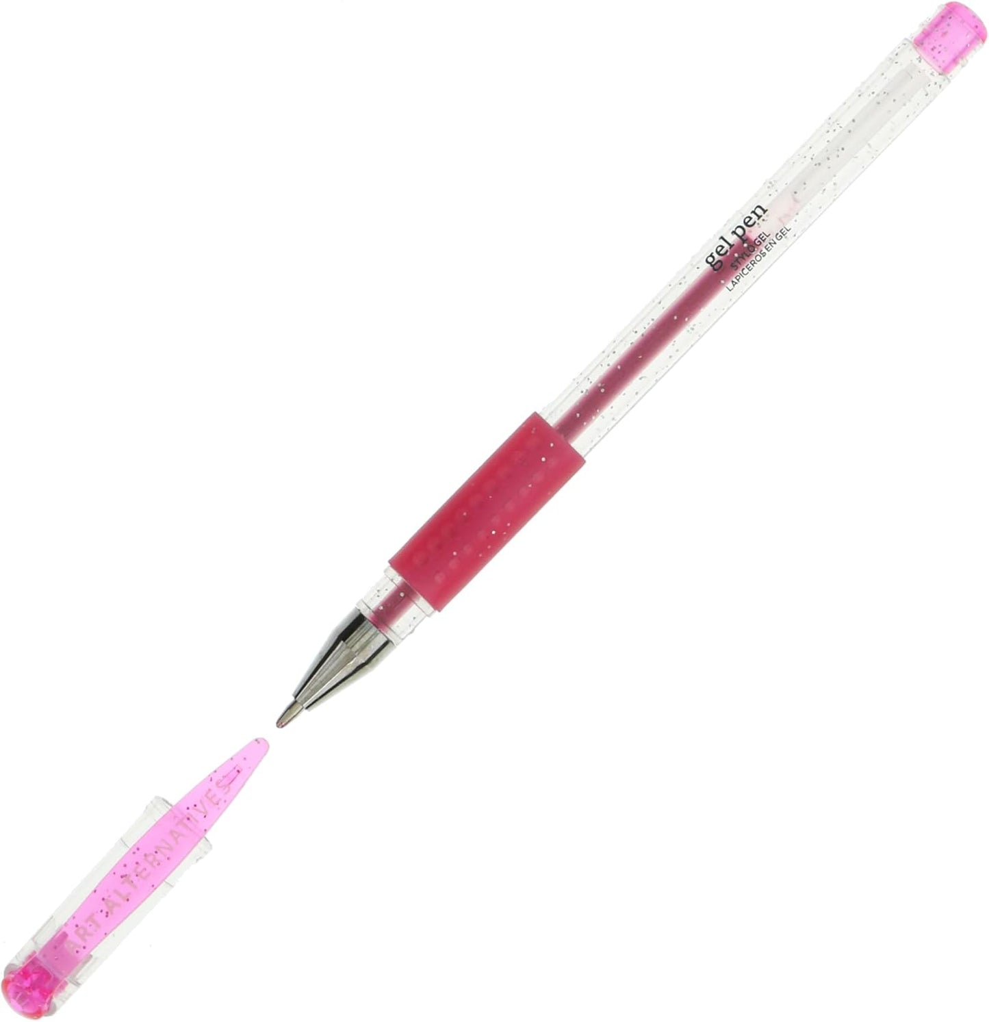 Art Alternatives Gel Pen, Metallic Pink - Ballpoint - Non-Smear + Quick Dry - Writing, Drawing, Coloring, Journal, Planner