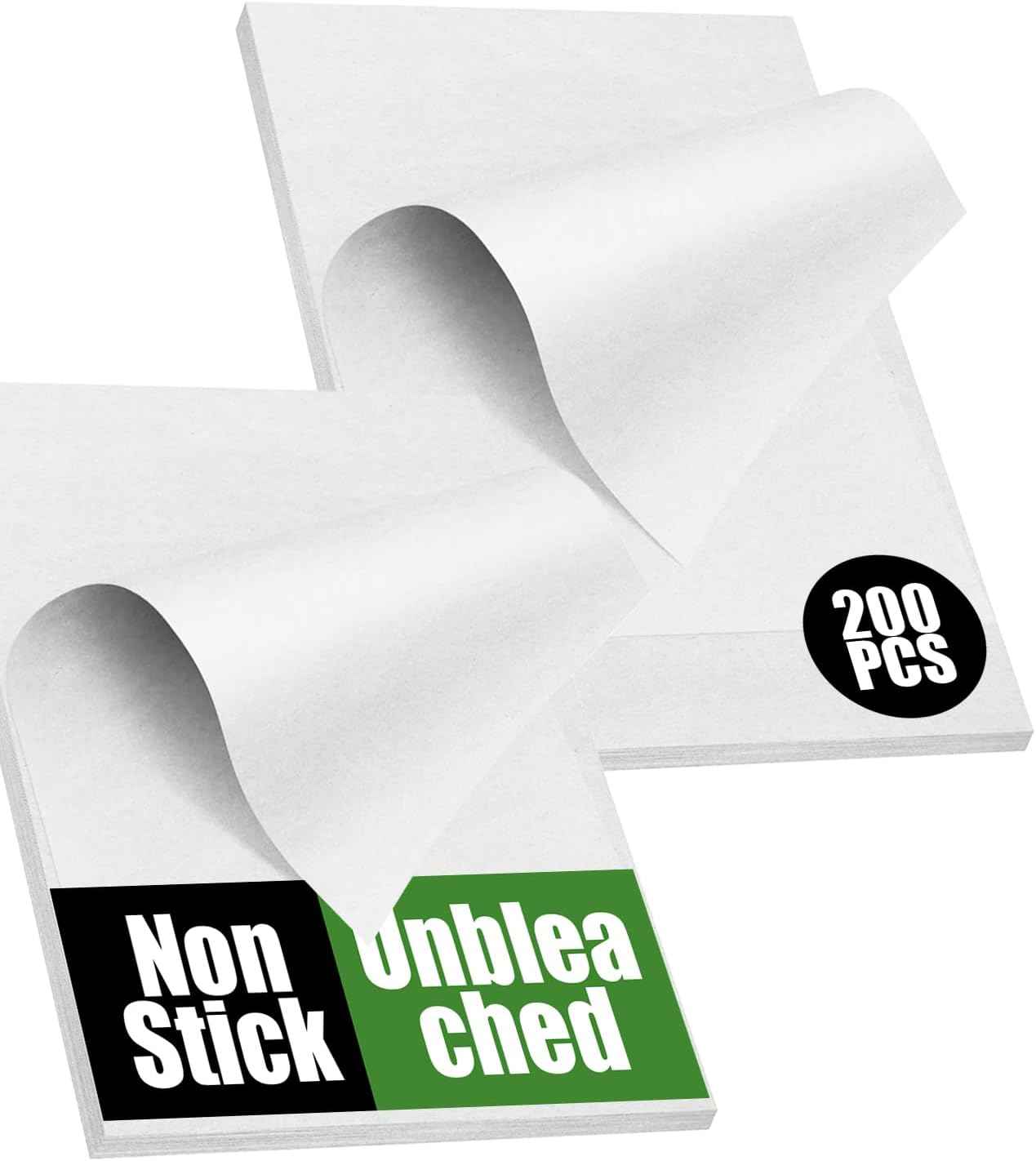 200 PCS Unbleached Parchment Paper Sheets for Baking 12x16 Inches, Non-Stick and Non-Toxic Pre-cut Parchment Sheets for Oven, Cooking, Grilling, Air Fryer and Steaming - Fit for Half Sheet Pans