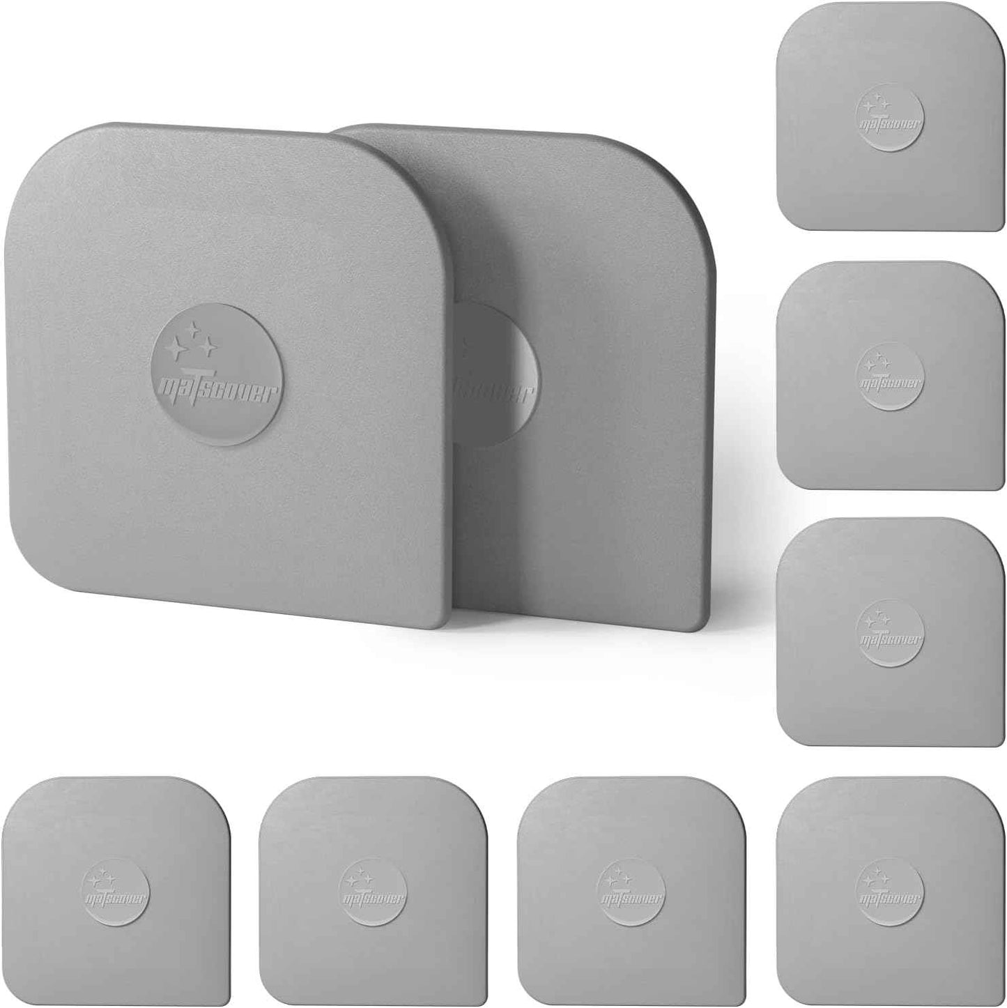 Pan Scraper, 5 Pcs Pot Scraper Plastic, Pot Scraper Non Scratch for Cast Iron, Pot and Pan Cleaning, Sturdy Scraper Kitchen Tool