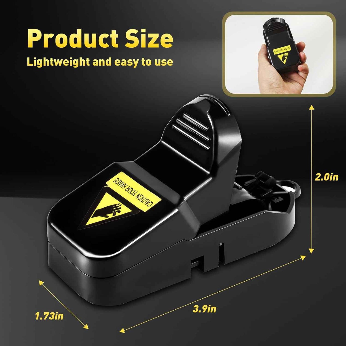 Mouse Traps 12-Pack, Indoor Outdoor Use, Small Mice Catchers for Home Indoor, Reusable Mice Trap, Quick-Set Mousetraps for House