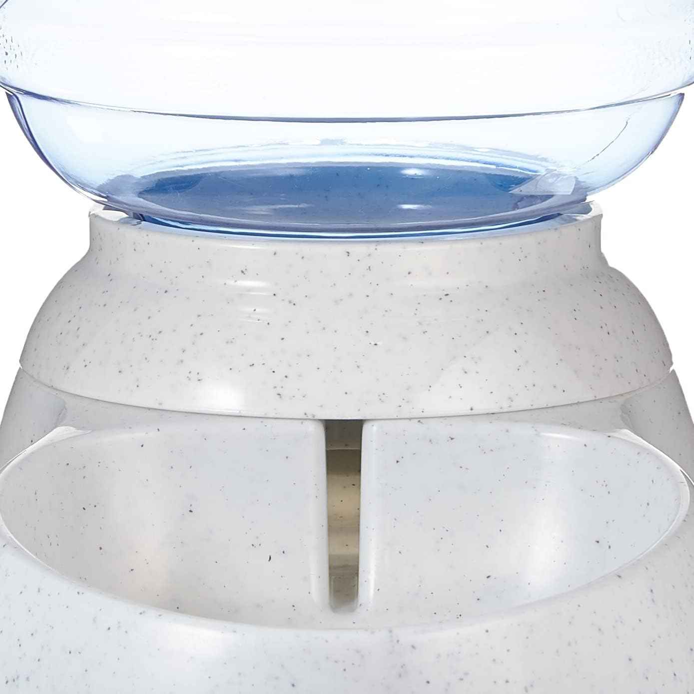 Amazon Basics Gravity Pet Water Dispenser for Cat, Dog, 1 gallon Capacity, Small, Gray
