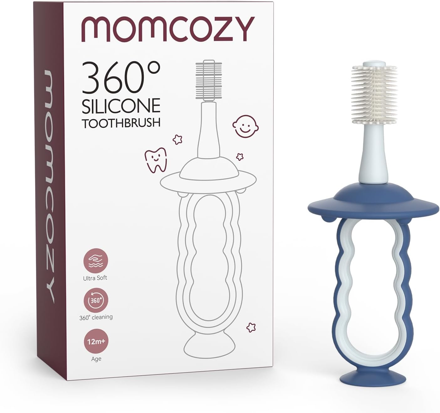 Momcozy Baby Tongue Cleaner Gauze, Baby Toothbrush Disposable Oral Cleaner, Toddler Tooth Brush for Tooth Mouth Gum Clean, Infant Toothbrush Oral Cleaning Stick, Baby Oral Cleaner Newborn, 40 Count