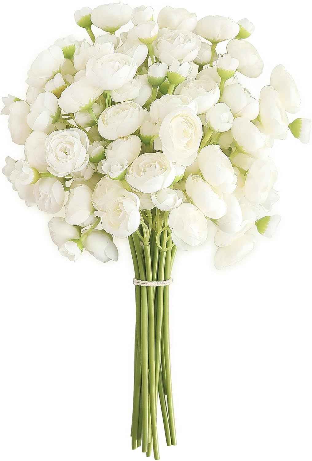 Floroom Ranunculus Artificial Flowers 18 Pcs Dusty Rose Faux Silk Mini Ranunculus Bulk Fake Wedding Filler Flowers for DIY Bouquets, Centerpieces, Bridal Shower Decorations & Arrangements