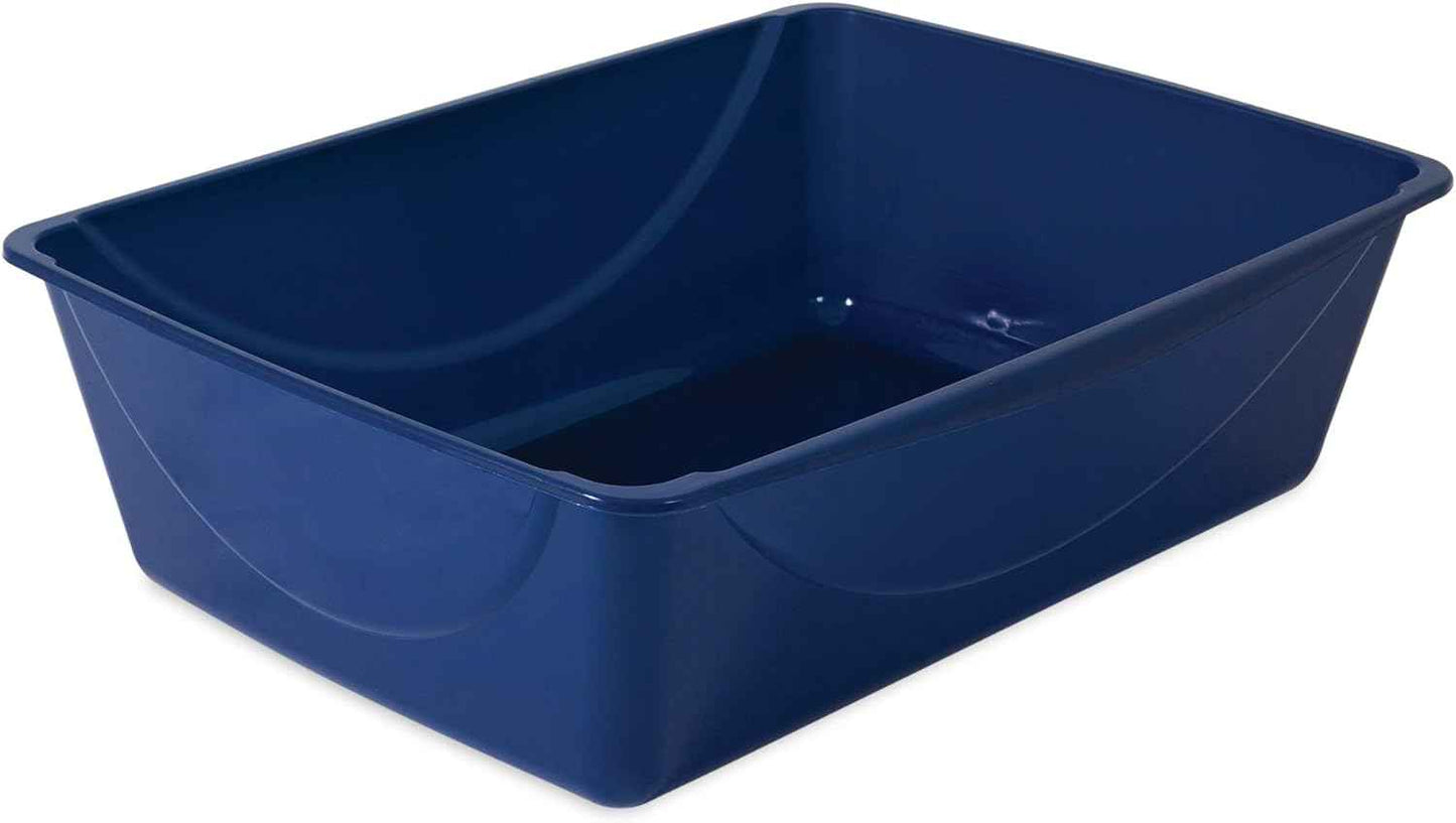 Petmate Litter Pan, Blue/Gray, Small, Made in USA