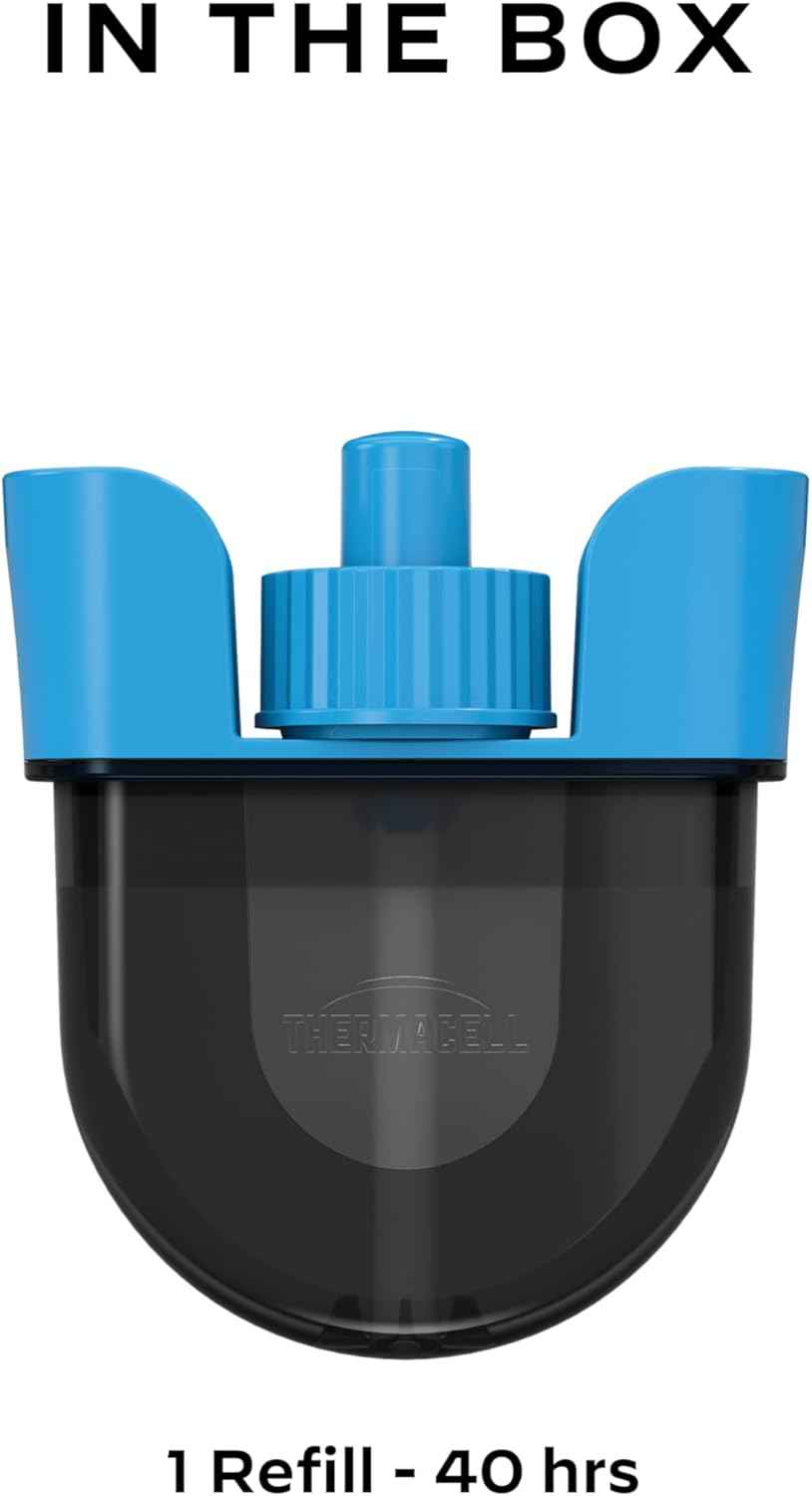Thermacell Rechargeable Mosquito Repeller Refills; Advanced Repellent Formula Provides 20 Foot Protection Zone; Compatible with Thermacell E-Series & Radius Only; No DEET, Spray or Flame