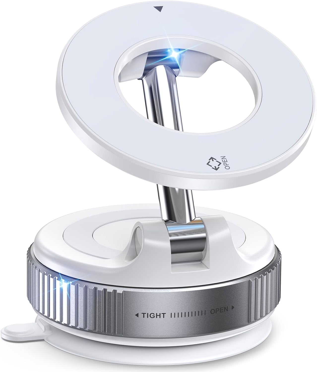 Magnetic Suction Cup Phone Mount for Magsafe, 360° Adjustable Magnetic Car Phone Holder, Pocket Size Foldable Car Mount, Cell Phone Holders for Your Car for iPhone 17 16 15 14 13 12 Series