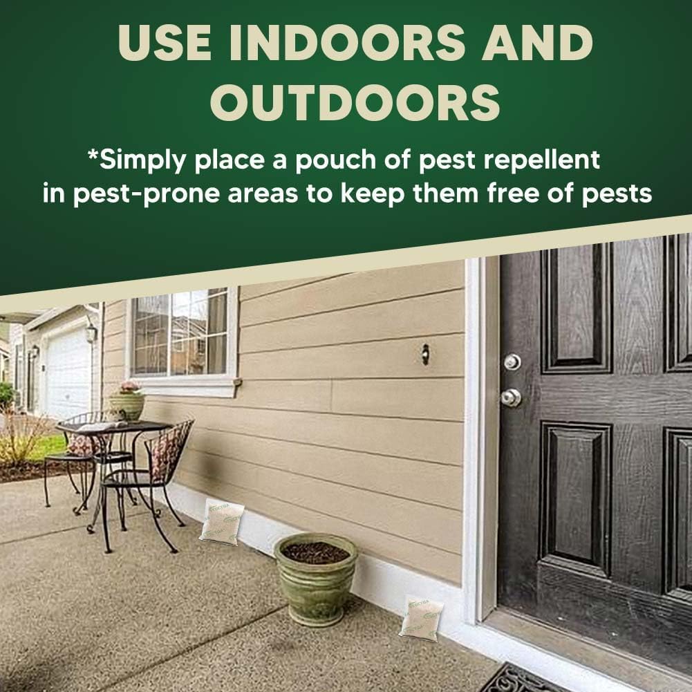 Pest Control Pouches, Mice Repellent Indoor, Rodent Repellent, Mouse Repellent, Mouse Deterrents, Rat Repellent for House,Roach,Spider,Roach,Ant,Mosquito,Silverfish and Lizard Repellent- 8P