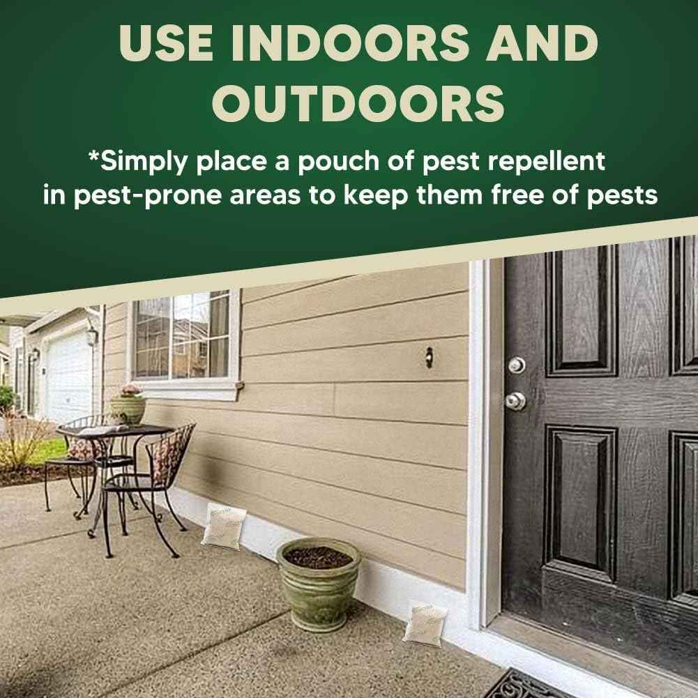 Pest Control Pouches, Mice Repellent Indoor, Rodent Repellent, Mouse Repellent, Mouse Deterrents, Rat Repellent for House,Roach,Spider,Roach,Ant,Mosquito,Silverfish and Lizard Repellent- 8P