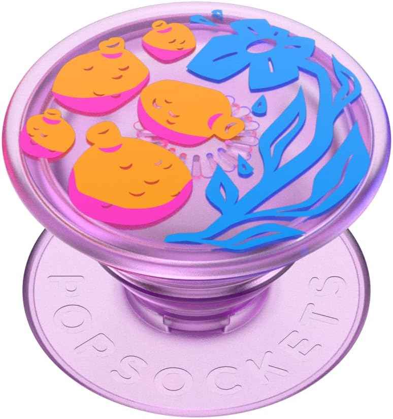 PopSockets Phone Grip with Expanding Kickstand, Adhesive Grip - Neon Pink