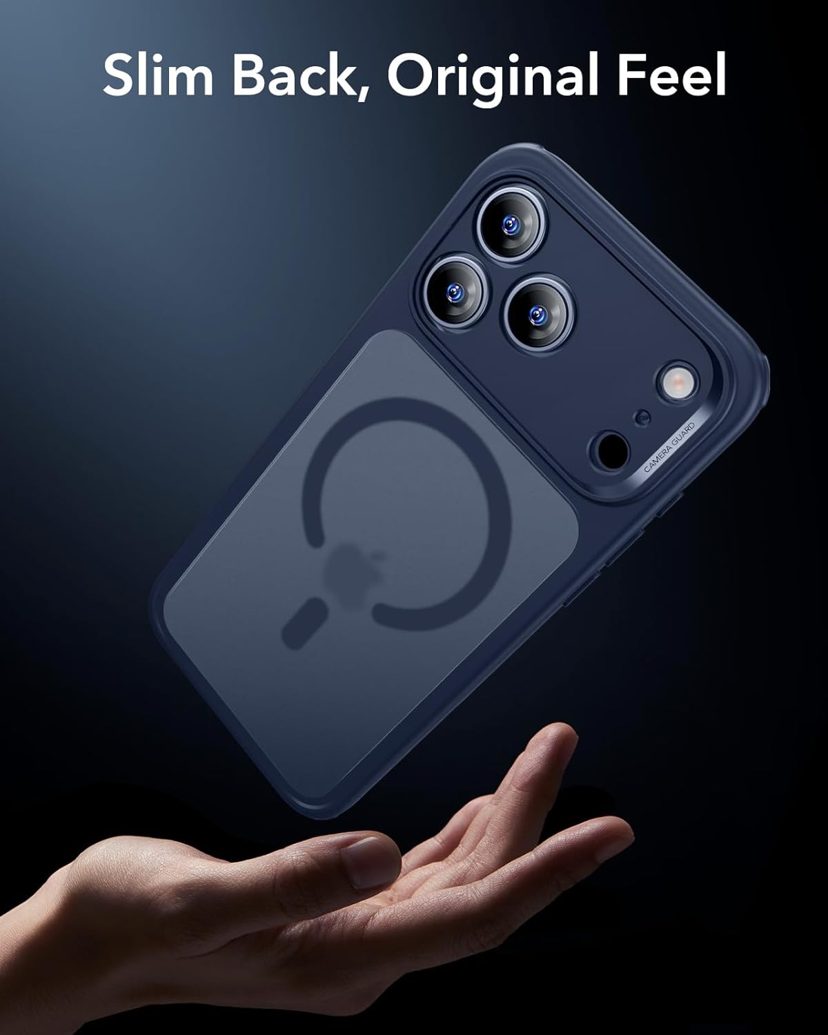 ESR for iPhone 17 Pro Max Case, Camera Control, Compatible with MagSafe, Shockproof Military-Grade Protection, Magnetic Phone Case for iPhone 17 Pro Max, Classic Hybrid Case, Frosted Blue - Rayz Mart