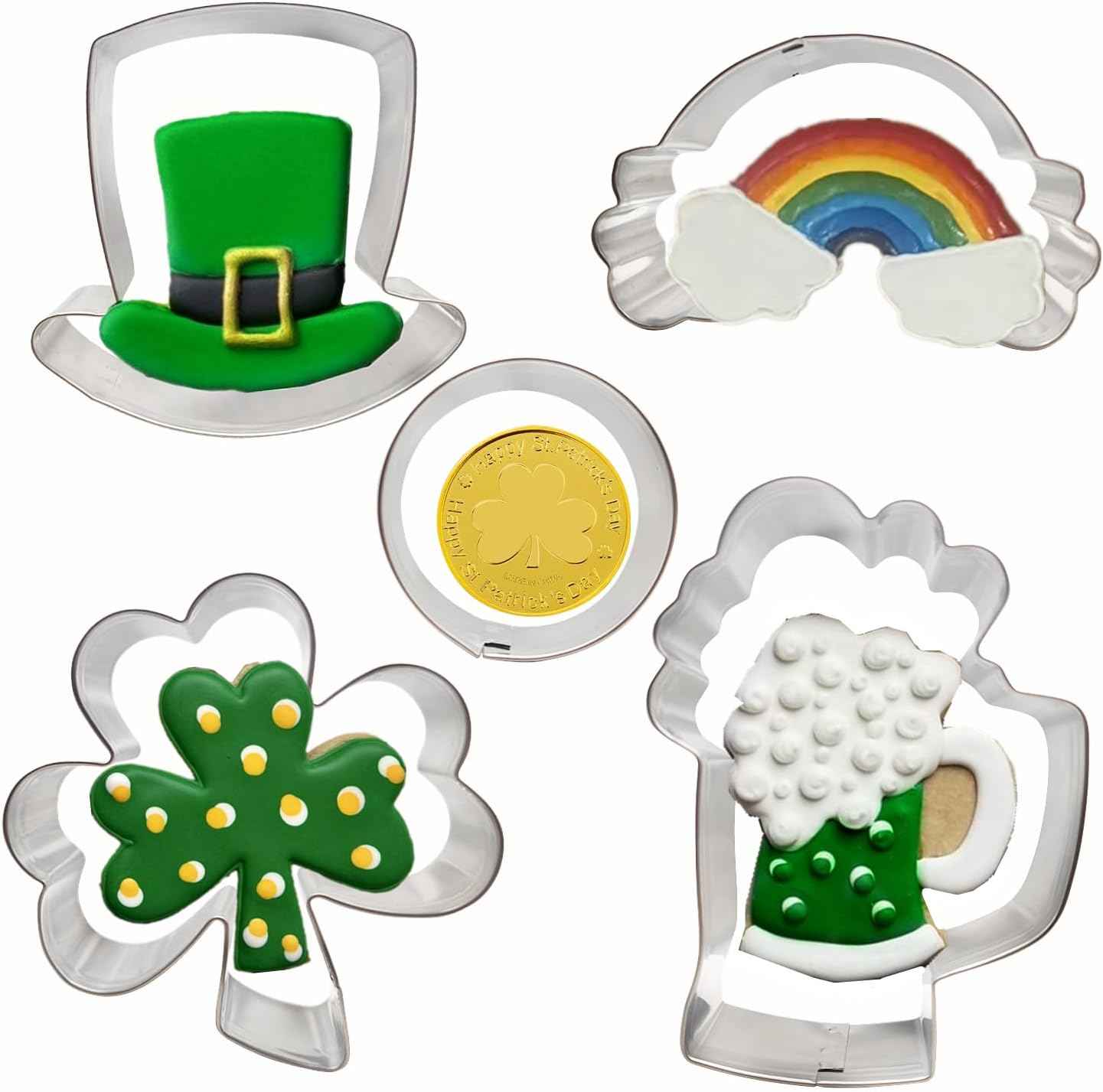 3PCs Gingerbread Man Cookie Cutters, Assorted Size 5.12" 4.13" 3.11" Large Christmas Cookie Cutter Set Molds Holiday Cookies Cutters Shapes,Stainless Steel