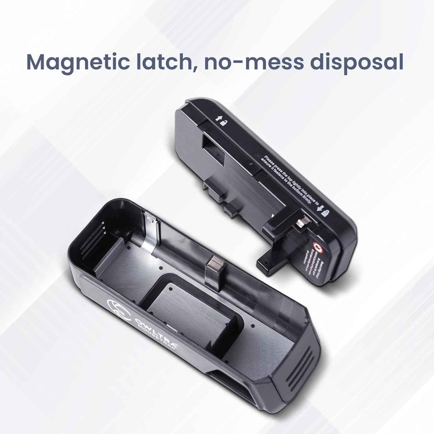 OW-2 Indoor Electric Mouse Trap 2 PCS, Instant Kill Rodent Zapper with Pet Safe Trigger, Black