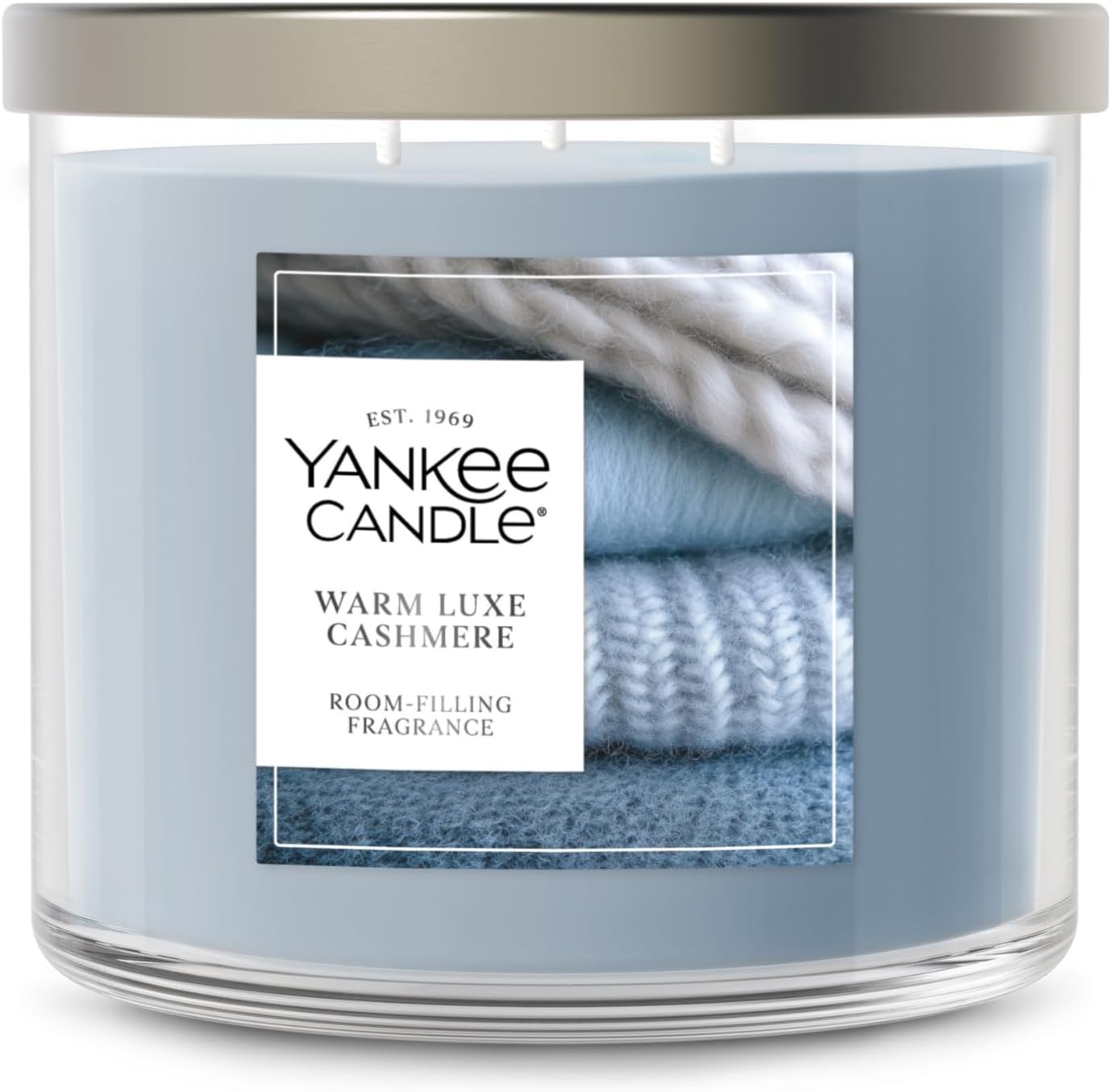 Yankee Candle, Warm Luxe Cashmere Fall Scented Candle, 22oz Large Jar with up to 150 Hour Burn Time