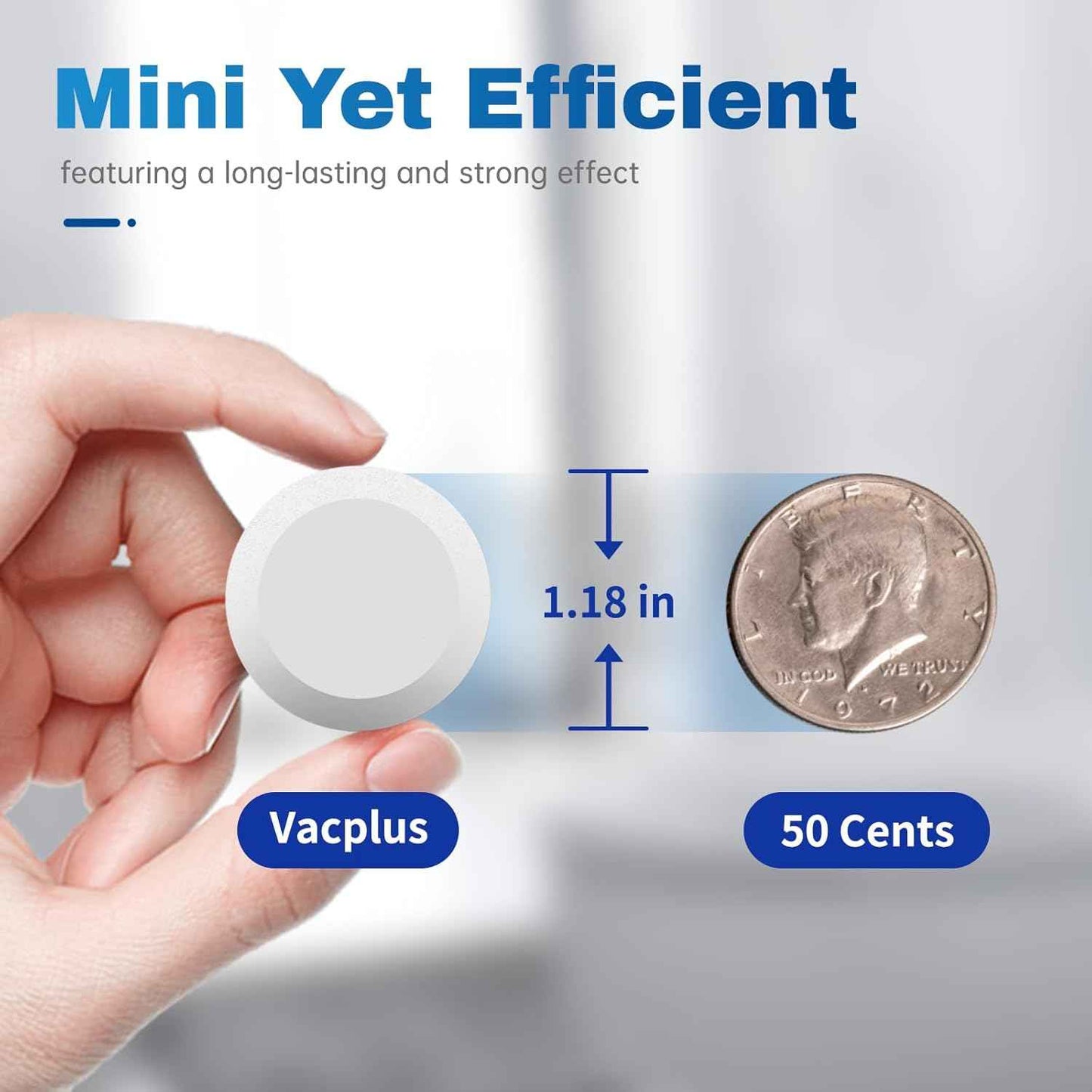 Vacplus Toilet Bowl Cleaner Tablets, 30-Pack, Automatic Toilet Bowl Cleaners with Bleach