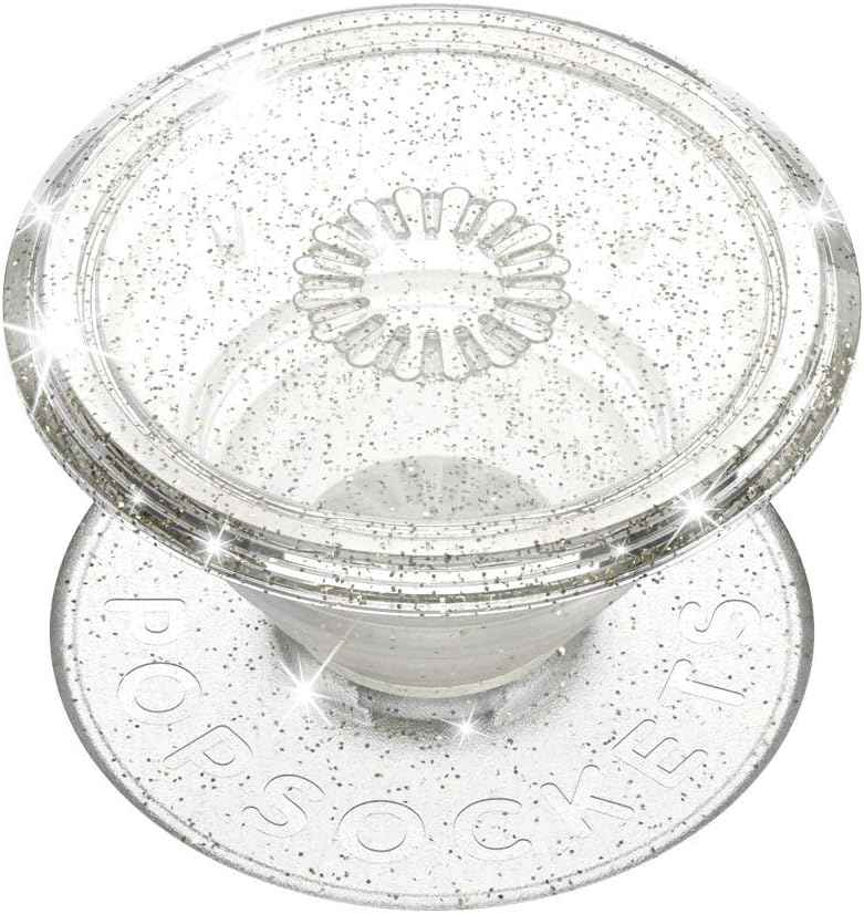 PopSockets Phone Grip for MagSafe with Kickstand, Magnetic Stand, Swappable Top, Secure Hold for iPhone MagSafe Cases, Phone & Tablet Grip - Clear