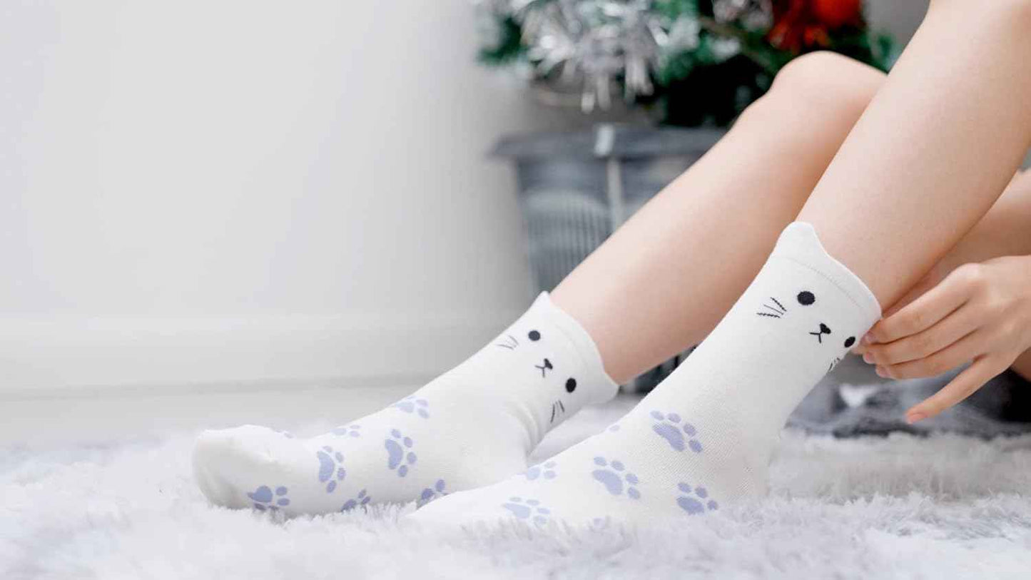Jeasona Women's Cat Socks Cat Gifts Cute Animal Socks Dog Owl Gifts for Women