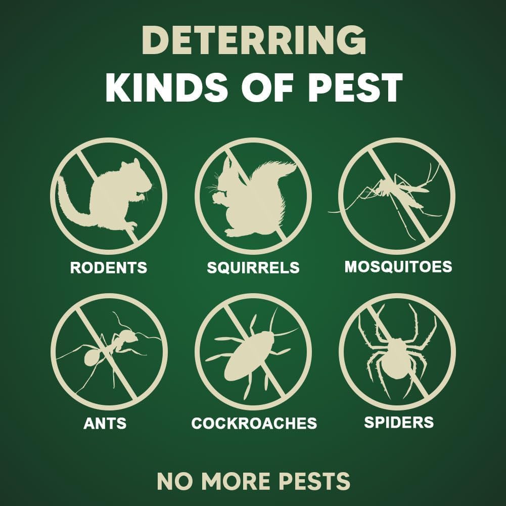 Pest Control Pouches, Mice Repellent Indoor, Rodent Repellent, Mouse Repellent, Mouse Deterrents, Rat Repellent for House,Roach,Spider,Roach,Ant,Mosquito,Silverfish and Lizard Repellent- 8P