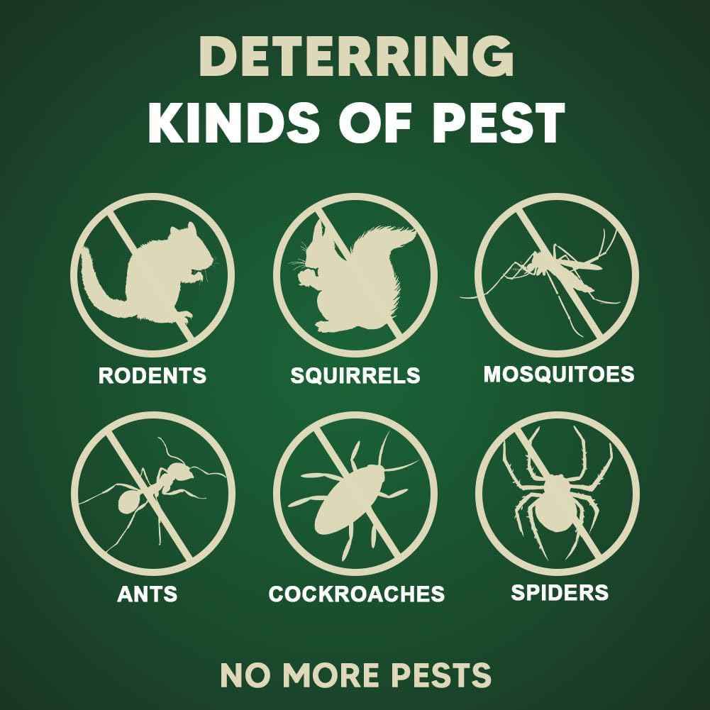 Pest Control Pouches, Mice Repellent Indoor, Rodent Repellent, Mouse Repellent, Mouse Deterrents, Rat Repellent for House,Roach,Spider,Roach,Ant,Mosquito,Silverfish and Lizard Repellent- 8P